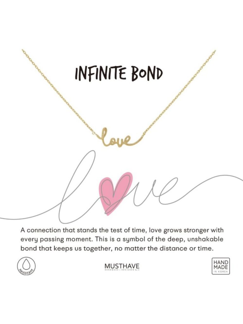 Dainty LOVE Letter Necklace - 18K Gold Plated Pendant, Minimalist Jewelry Gift